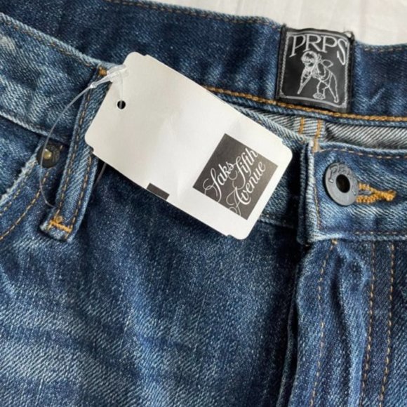 PRPS Le Sabre Slim Fit Jeans In Cimabue - Picture 7 of 11